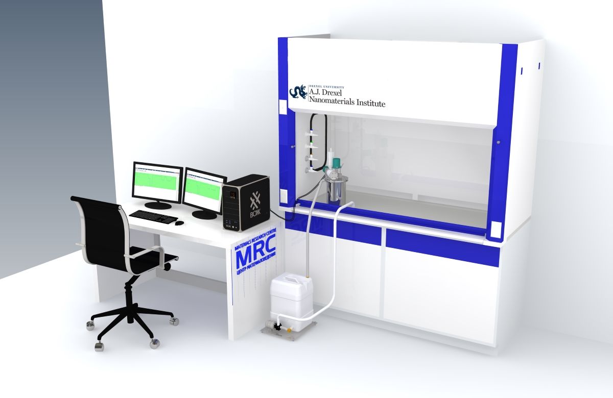 Laboratory etching reactor for MXene synthesis, 2d carbides 