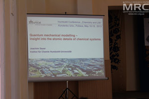 Friday, May 17, Morning session Physical and Theoretical Chemistry, Prof. Dr. Joachim Sauer, Humboldt-University of Berlin, Institute of Chemistry, Berlin, Germany, reports on Quantum mechanical modeling. Insight into the atomic details of chemical systems