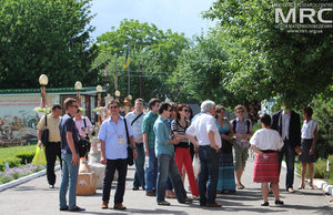 Participants of the Humboldt Kolleg at the excursion to the Pottery Museum in the village Opishnya, May 2013