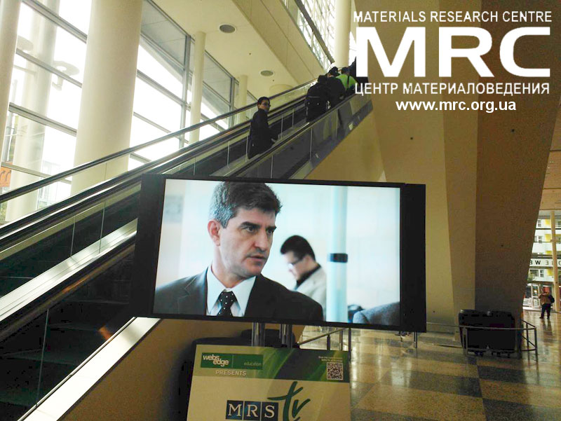 Интервью профессора Юрия Гогоци на  2013 MRS Spring Meeting, MRS TV, апрель 2013