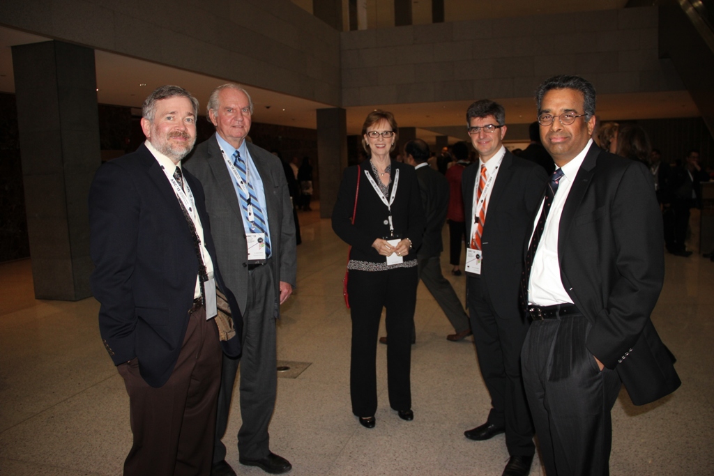 Annual Research Conference of Qatar Foundation. From left to right:  Jeff Nihols, Associate Laboratory Director, Computing & Computational Sciences at Oak Ridge National Laboratory (ORNL); David Millhorn, University of Tennessee executive vice president, serving as the chief operating officer of the universitys four campuses and three statewide institutes; Dona Crawford, Associate Director, Computation, Lawrence Livermore National Laboratory; Yury Gogotsi, A.J. Drexel Nanotechnology Institute Director, Drexel University; Ramamoorthy Ramesh, Oak Ridge National Laboratory (ORNL) Deputy Director for Science and Technology.