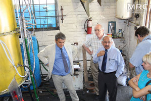  From left to right:  O. Gogotsi (MRC), STCU Deputy Executive Director (USA) Vic Korsun,  Upendra S. Rohatgi (Brookhaven National Laboratory), Igor Barsukov (American Energy Technologies Company, USA), Y. Zozulia (MRC)