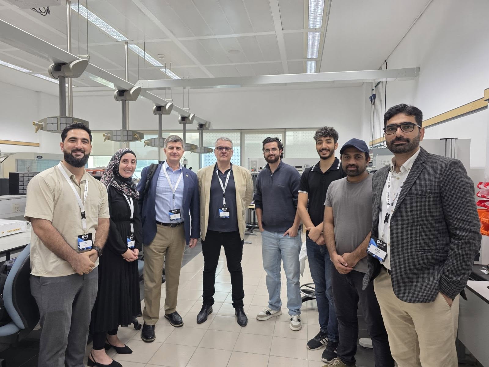 Lab tour to project partners from Khalifa University