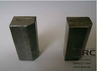 Samples before a trial on the abrasive wear