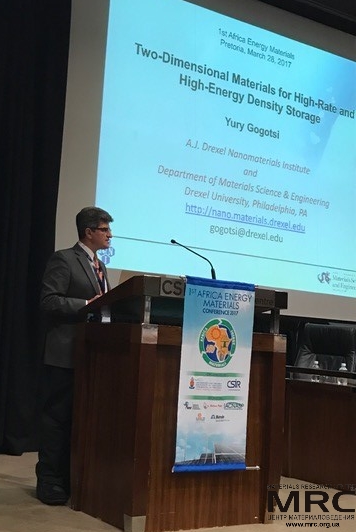 Professor Yury Gogotsi, Drexel University (USA) gives a plenary lecture on Two-Dimensional Materials for High Rate and High-energy Density Storage 