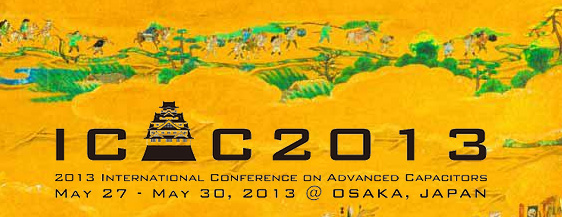 Международная конференция по современным конденсаторам, организованная Электрохимическим обществом Японии, проходит в Осаке, 27 - 30 мая 2013 года.ICAC Conference in Osaka, May 2013