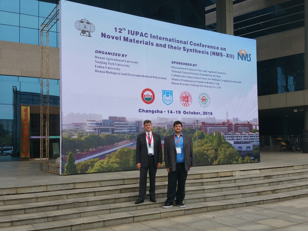 prof. Yury Gogotsi and Pavel Gogotsi on 12th IUPAC International Conference on Novel Materials and their Synthesis (NMS-XII)
