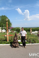 Professor Yury Gogotsi, director of Drexel Nanotechnology Institute, Drexel University, USA, at the excursion to the Pottery Museum in the village Opishnya, May 2013