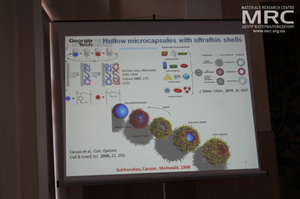 Synthetic and natural microcapsules, Plenary lecture gave prof. Dr. Vladimir V. Tsukruk, Georgia Institute of Technology, School of Materials Science and Engineering, Atlanta, Georgia, USA 