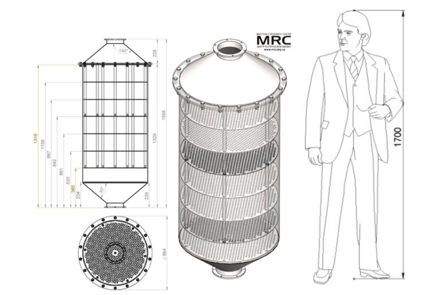 Filter system for cleaning of exhaust gases