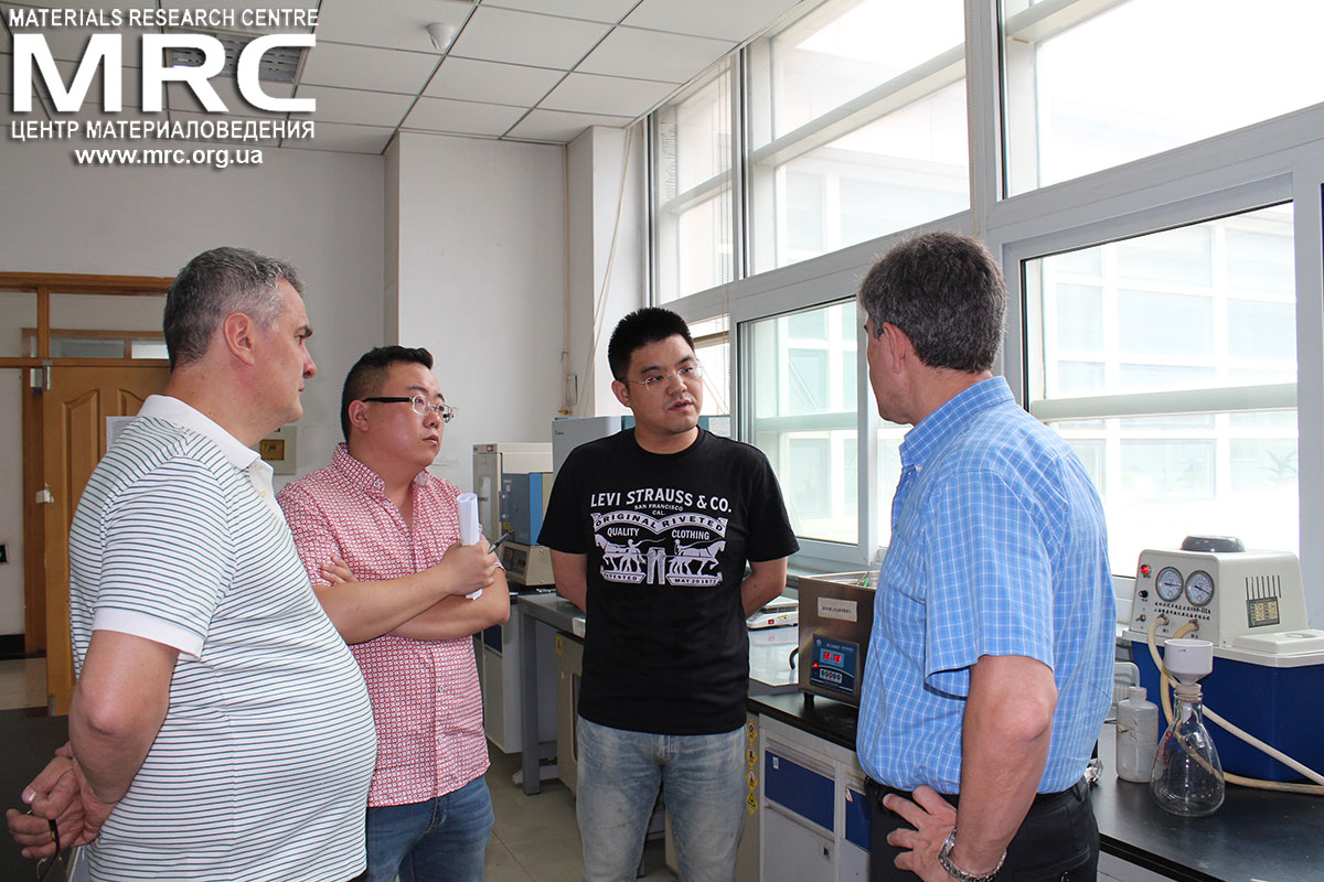 Technological discussion at the meeting with partners, Jilin University, June 16, 2016