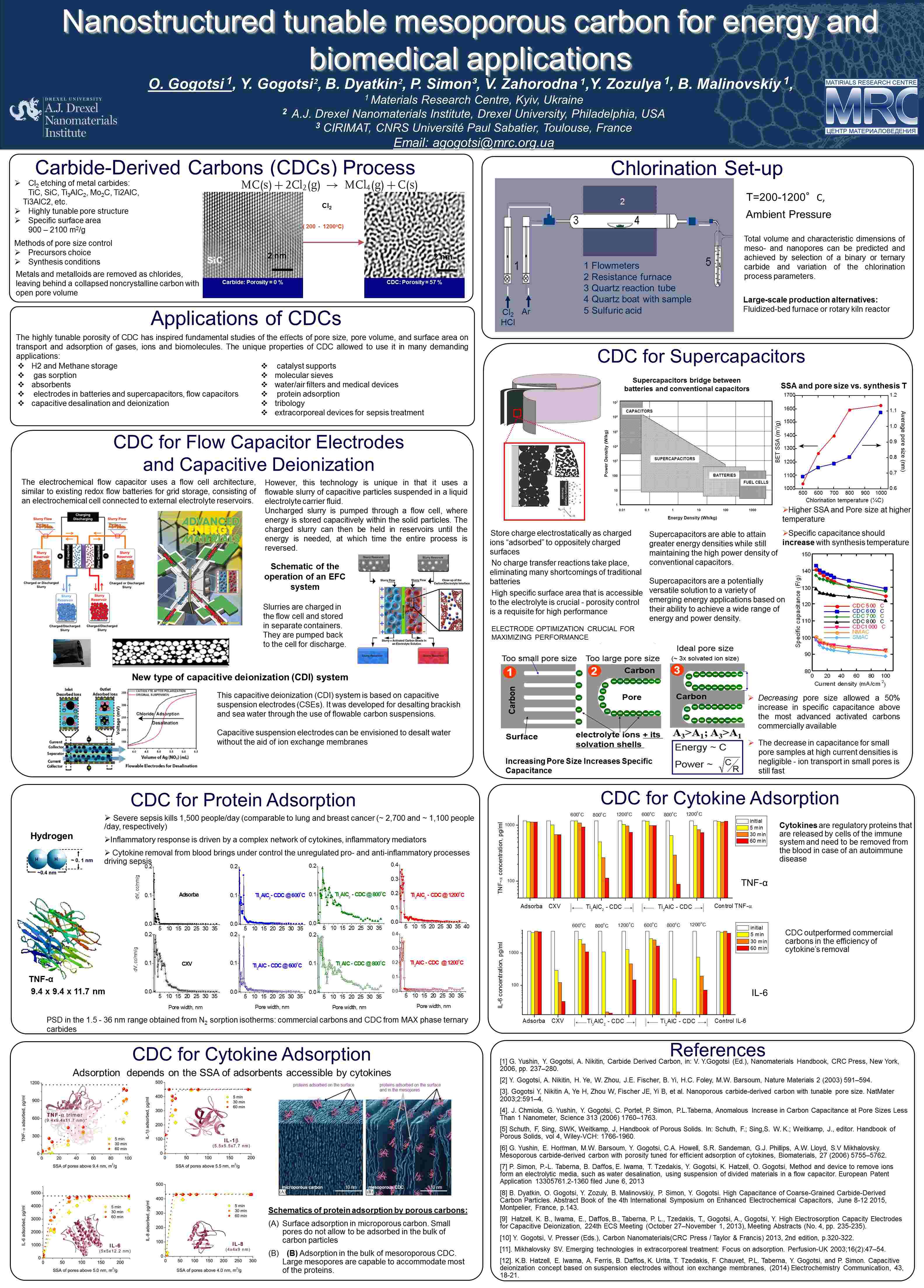 Nanostructured tunable mesoporous carbon for energy and biomedical applications