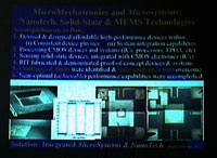 Informational slides on MEMS and bio-MEMS, prepared by the reporteur 