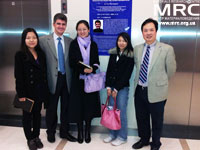 Dr. Yury Gogotsi and prof. Fang Guo with postgraduates, SARI, November 2012 