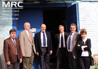 On the photo from the left: P483 project  manager Sayenko S. Yu., STCU’s Deputy Executive Director (USA) Vic Korsun,  project P 483 collaborator Joseph Doninger, Dontech Global Inc., P 483 project technical monitor Dave Carter, Materials Research Centre’s director Gogotsi O. G. and Tomashevskaya Iryna, STCU.
