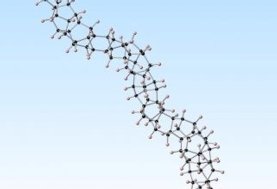 кольца шести атомов углерода сплетаются, образуя алмазные нанонити. Изображение - John Badding lab, Penn State Univeristy