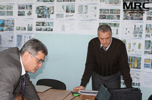 At the photo:  O.Gogotsi (Materials Research Centre) and M.Gubinskiy(NMetAU) 