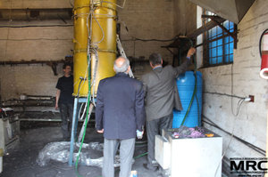  Testing  water-cooling system and components of experimental furnace, manufactured under the project   