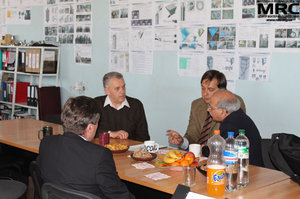  Work discussions on projects progress, at MRC office, April 19,2013  